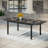 Shutesbury 61.4" W x 37.4" D Steel Extendable Rectangular Patio Dining Table