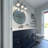Solid Wood Circle Wall Mirror,Bathroom Mirror-1804636186-1804636187