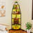 67.1"H Open Display Corner Bar Cabinet with Wine Storage,6 Tier Corner Shelf with Colorful LED Light,Remote control