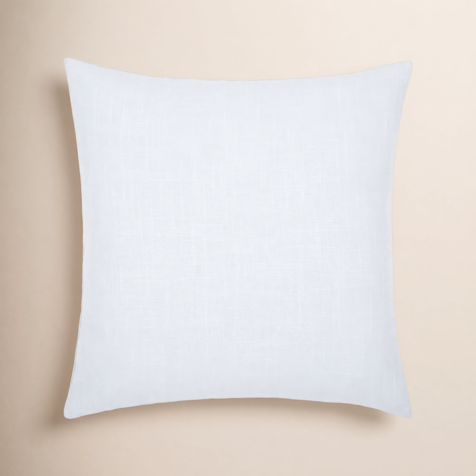 Decatur Embroidered Cotton Throw Pillow, 22" x 22", Pale Blue/Mustard/Dusty Pink, Down