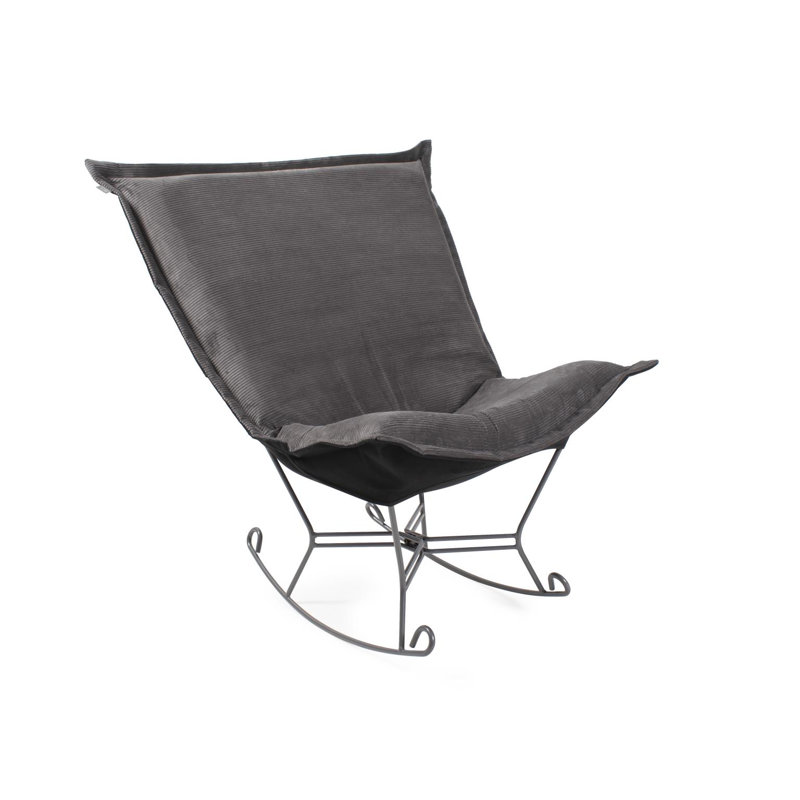 Polyester, Nylon Rocking Chair, Gris anthracite