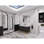 Dessus de meuble-lavabo gris Toscan Modern European