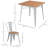 Easley 2 - Person Four Leg Dining Set-1826448741-1826448740-1826448743