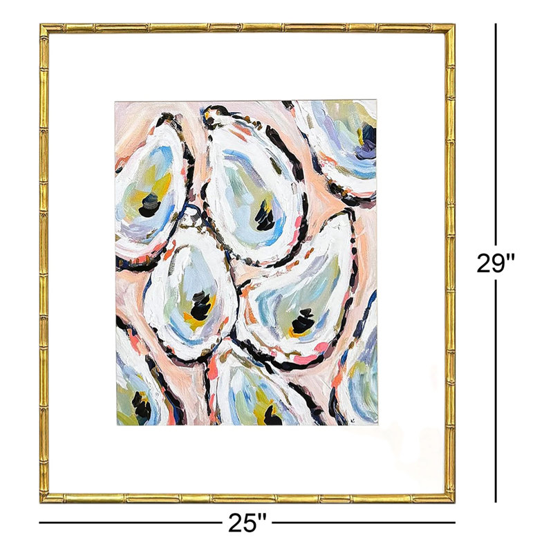 Oyster Shells Framed Art