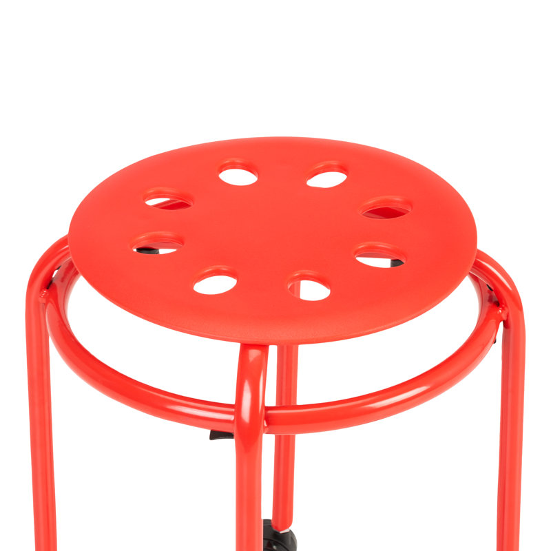 Tabourets de classe mobiles à roulettes empilables (ensemble de 4)