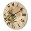 Horloge murale abstraite soleil et lune avec feuille II-63903194