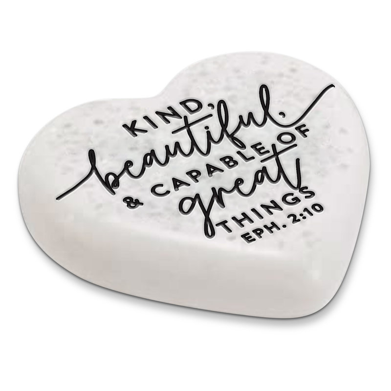 «Hayle Scripture Stone Hope Heart Great Things»