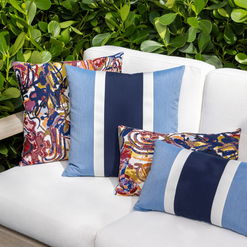 Nevis Outdoor Square Sunbrella® Pillow Cover & Insert, 20"H x 20"W