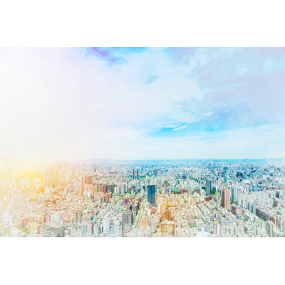 Aba " Cityscape In Taiwan " by Voyata Painting Print