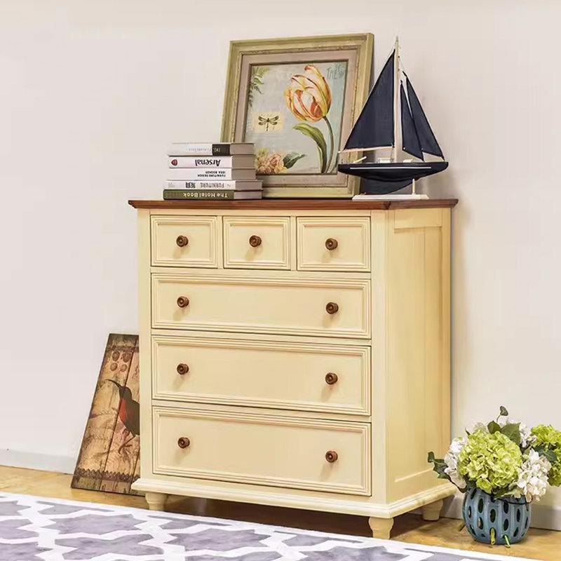 American Country Solid Wood Chest of Drawers