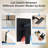 Shower Faucet Set Black 12+6" Dual Rain Shower Head with Handheld Spray System