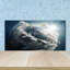 Alfrida Universe And Science Fiction - Blue - Planet Earth - No Frame Print on Glass
