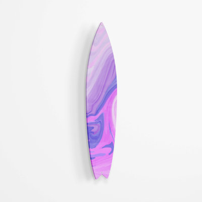 " Trippy Purple Pink Surfboard "