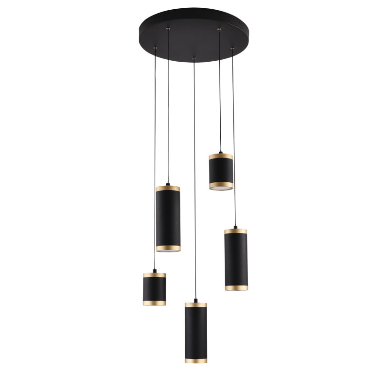 Luminaire suspendu 5 lumières DEL Lynnasia