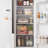 Set Of 3 Stackable Refrigerator Organizer Bins Pull-Out Drawers For Fruit And Veggies Divided Storage Organizer For Fridge Clear Drawer Containers With Handle For Produce Saver, Eggs, Snackc