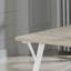 Ensemble de salle à manger 5 pièces en bois blanc et naturel avec table Windsor et 4 chaises Windsor-911165645