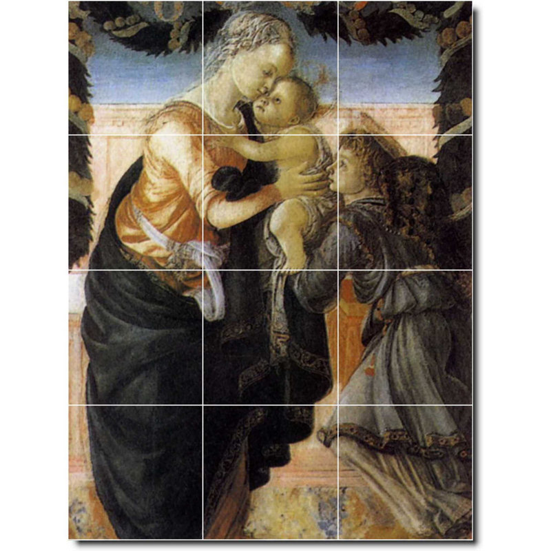 24" x 32" Ceramic Painting Decorative Mural Tile 8" x 8", Religious 671