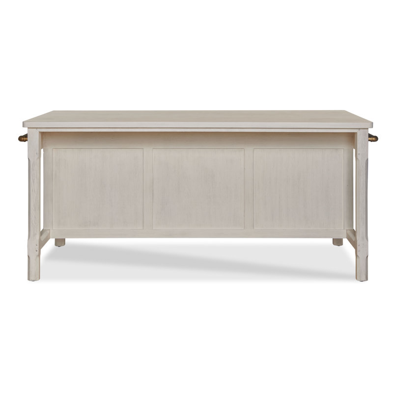 Dining Table, Frost White, Frost White, Solid + Manufactured Wood