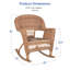 Chaise berçante en osier Honey