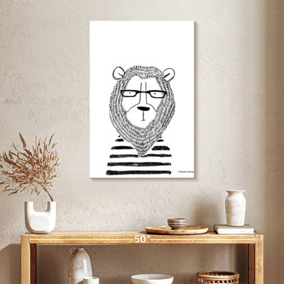 Lion In Glasses