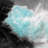 Turquoise Clouds - Mountains White Framed Canvas
