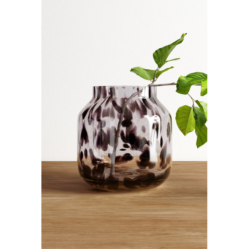 Vase de table Goldia, Mauve, H 10,45 po x l 10,25 po x P 10,25 po