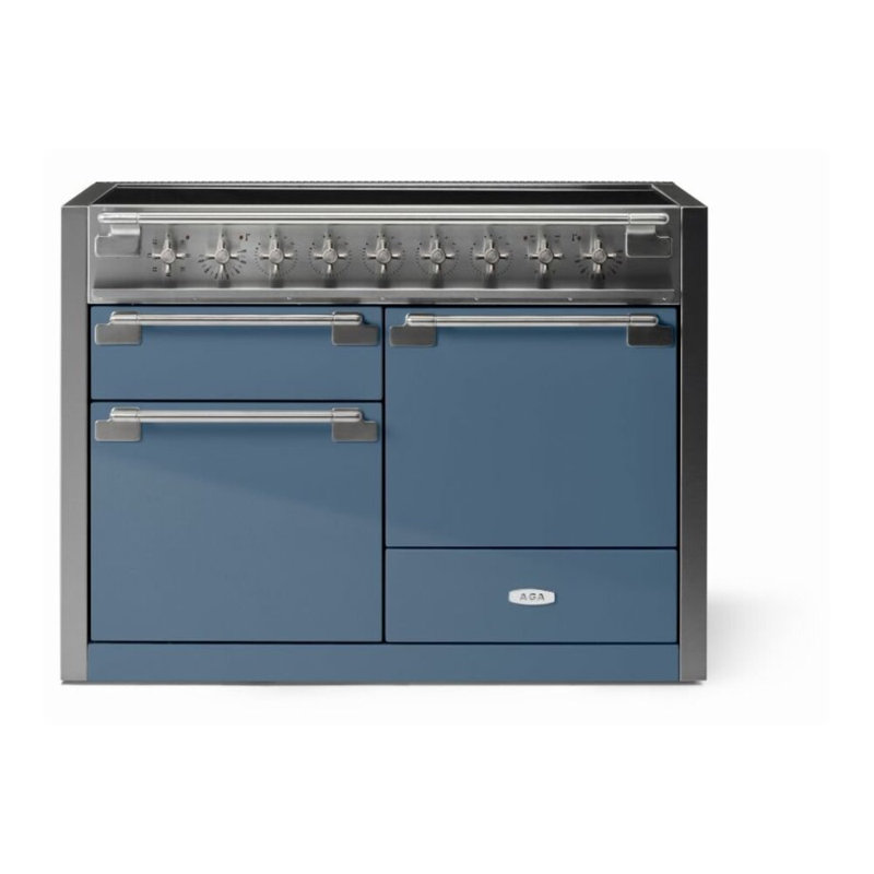 Elise 48" 6 Cubic Feet Induction Freestanding Convection Range, Stone Blue