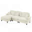Versatile Chenille Sofa with Detachable Ruffles and Multiple Configurations Perfect for Modern and Elegant Living Spaces-934118410