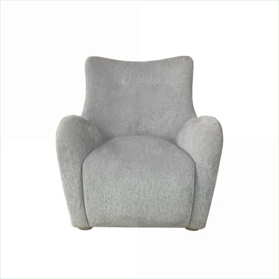 Fauteuil d'appoint pivotant à 360 degrés, siège rembourré en tissu gris ardoise pour adultes, fauteuil supplémentaire pour la chambre à coucher du salon