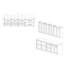 Ensemble d'armoires de cuisine en panneau de fibres à densité moyenne (MDF) H 96 po x l 103 po x P 24 po FK-Fusion-97830769