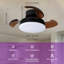Ventilateur de plafond à 3 pales de 42 po avec ensemble d'éclairage et télécommande Arielmarie, 3 couleurs DEL, moteur à courant continu silencieux à 6 vitesses, minuterie