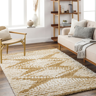 Geometric Shag Area Rug