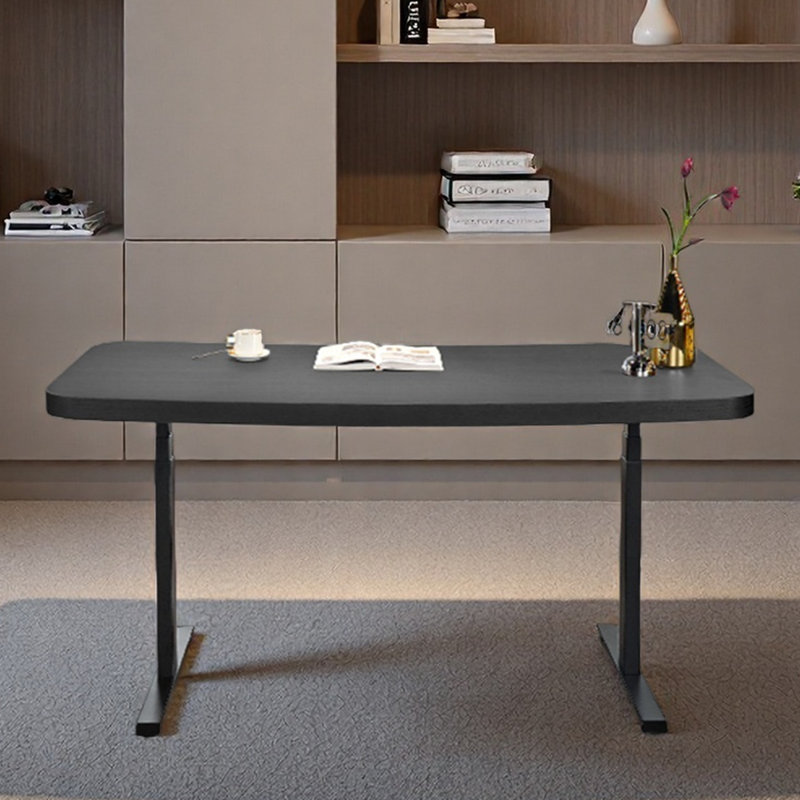 Bureau à hauteur réglable ou simple à écrire, Noir, H 51,18 po x l 62,99 po x P 27,56 po