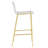 Krasimira Melissa Acrylic Counter Stool – Clear One-Piece Seat with Gold Metal Base, Modern Kitchen, Breakfast Bar, or Home Bar Seating-93167391-70982903