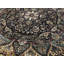 Hand-Knotted High-Quality Black Round Area Rug