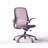 Ergonomic Color Office Chair 350lbs, Home Office, Mesh Back, Integrated Molded Foam, Comfortable Sitting, Flipping Armrest, Fireproof, Rotating, Lifting Multifunctional Chair (Purple)