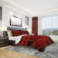 Ensemble de housse de couette abstrait - Designart triangulaire sur fond d'abat-jour-35229260-35375621