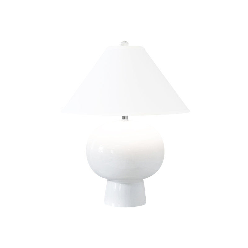 Lampe de table en céramique Annie, Blanc