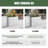 Outdoor Rectangular 38'' Metal Planter Box, With 3-position Adjustable And Removable Insert Shelf-730371965