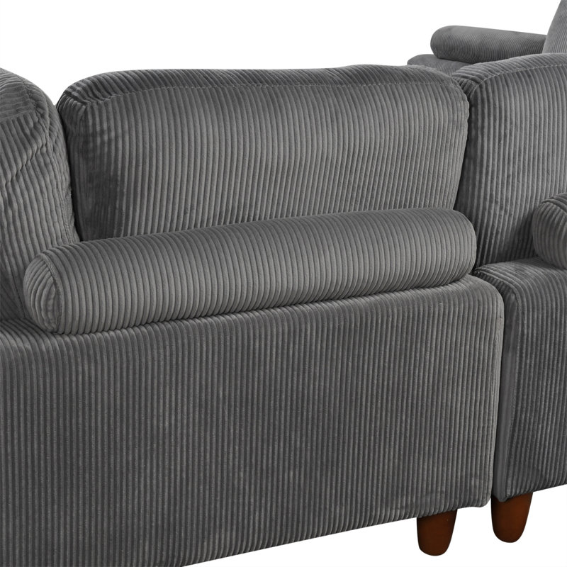 163''Modular Sectional Sofa,With Ottoman L Shaped Corner Sectional