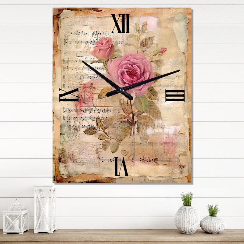 Horloge murale surdimensionnée rustique, Petit