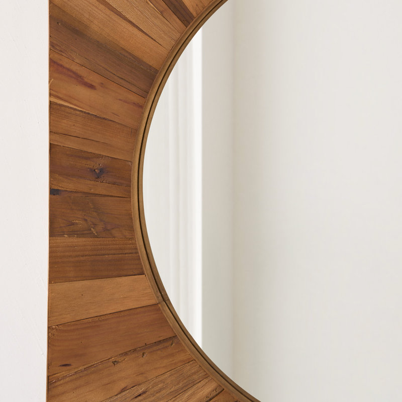 Solid Wood Rectangle Wall Mirror