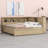 Wood Daybed With Storage Shelves And Trundle