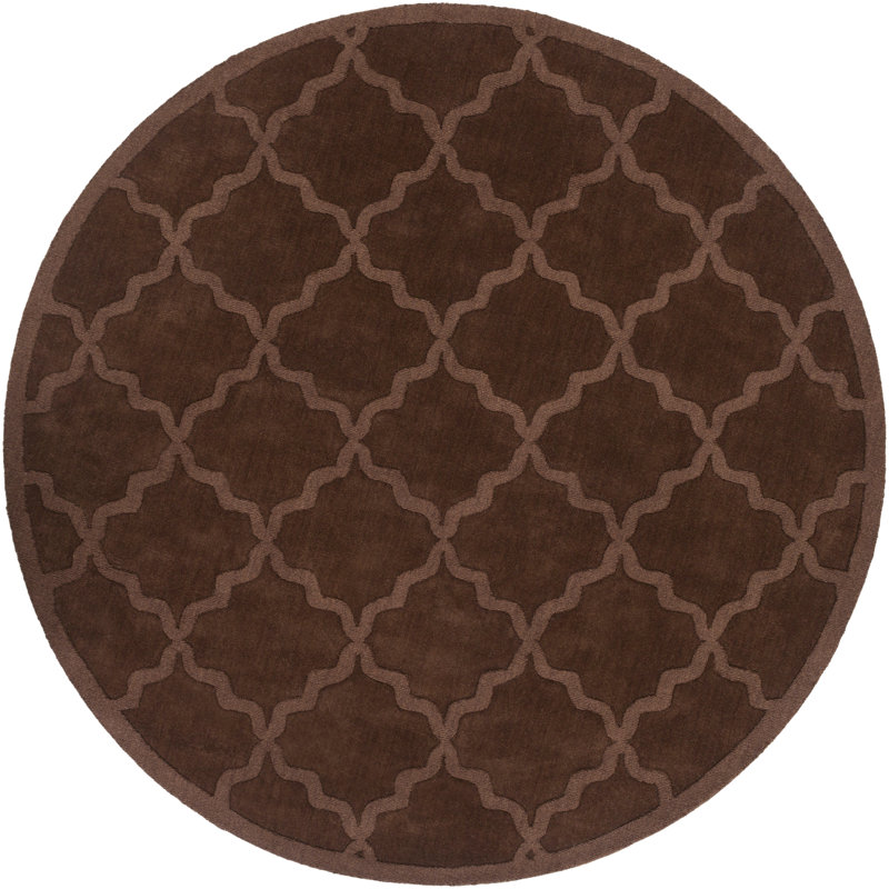 Romina Wool Geometric Indoor Rug, Round 6'