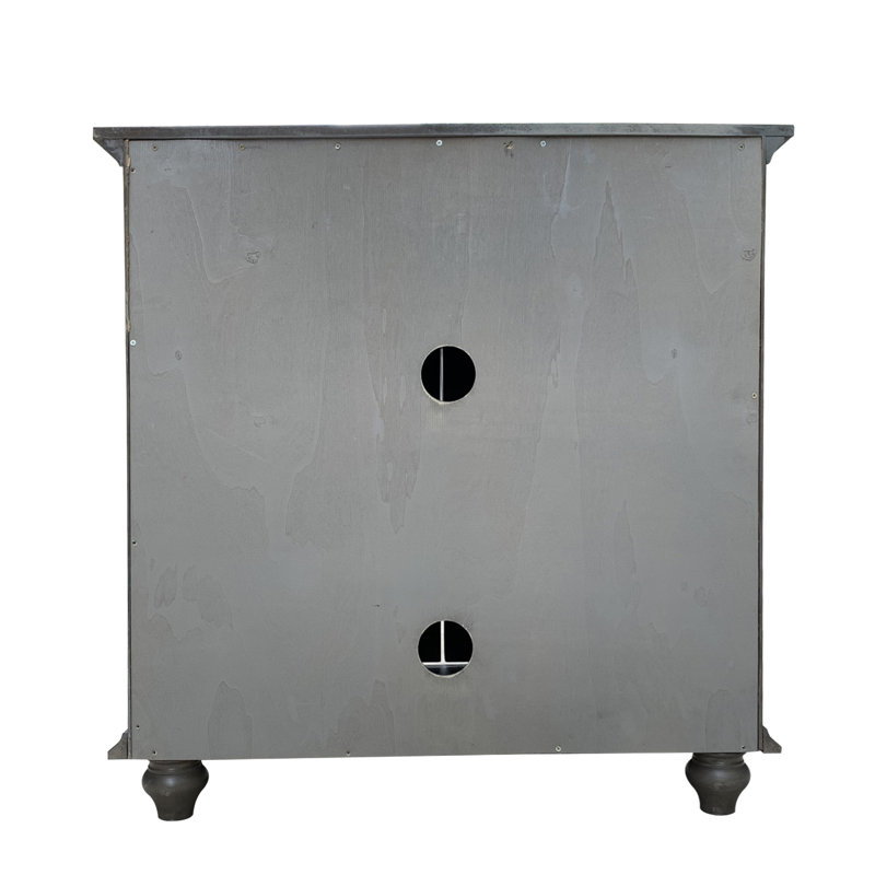 Alicai Accent Cabinet, Distressed Washed Gray