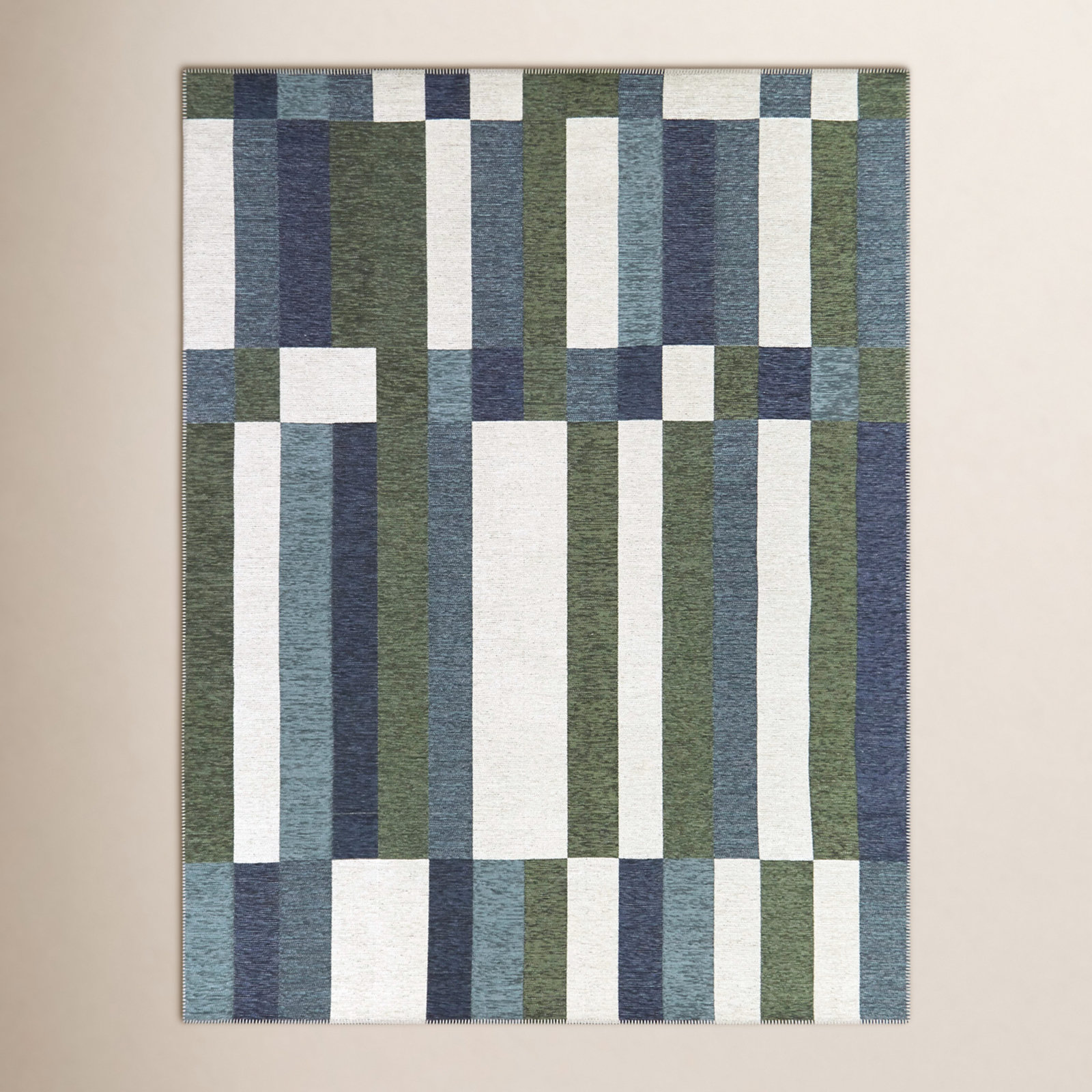 Claudina Flatweave Geometric Rug, Rectangle 5'3" x 7'