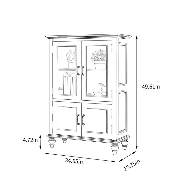 Armoire de rangement simple pour le salon