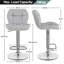 color Height Adjustable Modern Faux Leather Swivel Bar Stools-445188212