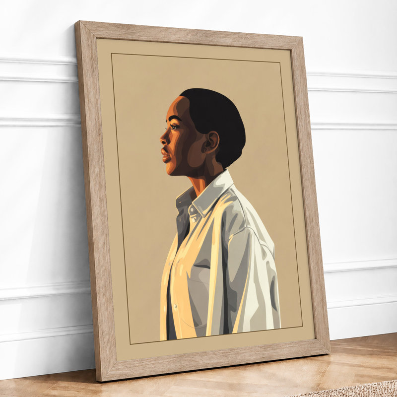 Quiet Dignity Modern - Framed Print, A2 - 59.4 x 42.0 cm, Oak