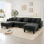 Canapé modulaire en U à 4 places Boucle Fabric-1808177145